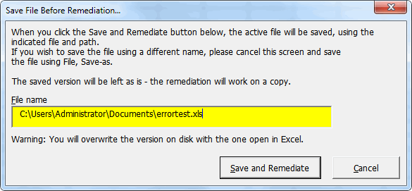 Next step: what actions must be performed (User):